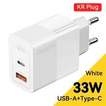 Fast Charging GaN Gallium Nitride 33W Dual Port Cell Phones Car Charger Memorial Day - KR Putih - View 2