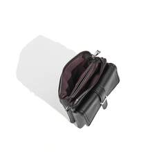 1 chiếc túi nhỏ thời trang có khóa cài, kiểu dáng tối giản, đa năng, nhẹ, có dây đeo vai điều chỉnh được, khóa kéo, lớp lót bằng polyester, túi đựng điện thoại, túi đựng mỹ phẩm thông thường, túi đeo vai/đeo chéo. - màu đen - Xem 8