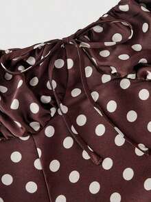 Vestido de mujer con cuello halter, fruncido y lazo, vestido de para mujeres, atuendo de Año Nuevo, vestido de baile deáscaras, atuendo de cumpleaños de mujer, vestido, vestido con lazo, vestido de princesa para Año Nuevo - Multicolor - Ver 4