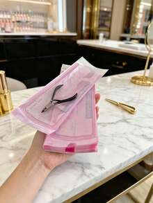 50个便携式美甲清洁袋，一次性包装袋，清洁护理袋，尺寸可调节，自封式清洁袋，适用于美甲、纹身工具，粉色薄膜美甲消毒袋，消毒灭菌袋 - 彩色 - 查看 2