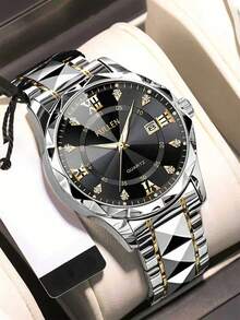 Men's Quartz Calendar Wristwatch, Business Style, Niche, High-End, Minimalist - Multicolor - View 13