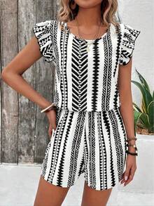 Novedad de verano, pantalones casuales de moda, trajes perfectos para vacaciones, salidas de ocio, diseños impresos, desplazamientos y cada - Multicolor - Ver 1