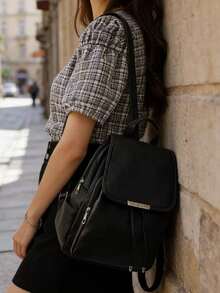 Women Fashion Backpacks - Negro 5 - View 3