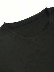 Women's Summer Crew Neck T-Shirts, Casual Short Sleeve T-Shirts For Women, Vintage Style, Perfect For Festivals And Sporting Events. Simple And Casual, Excellent Value For Money. - 黑色 - 查看 4