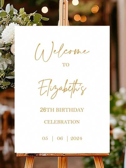 Classic Wedding Sign, Minimalist Wedding Sign, Customized Wedding Poster, Wedding Welcome Poster, Wedding Decor, Personalized Wedding Sign