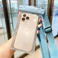 1pc Portable Universal Luminous Waterproof Phone Case With Shoulder Strap, Touch Screen Suitable For All Smartphones, Ideal For Swimming, Diving, Water Sports And Travel, Perfect Gift For Adventurers, Beach Essentials, Pool Floats - Multicolor - View 14