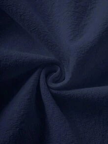 Women's Minimalist Solid-Color Casual Pants - 海軍藍 - 查看 3