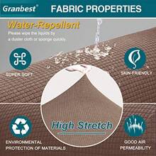 Granbest - Funda para sofá de tela supersuave y elástica repelente al agua Mediano - Camel - Ver 4