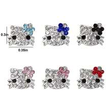 Sanrio Hello Kitty Charms For Jewelry Making, 3D Cute Metal Rhinestone Crystals Making Decoration Accessories For DIY, Jewelry Making Supplies - Charms - View 2