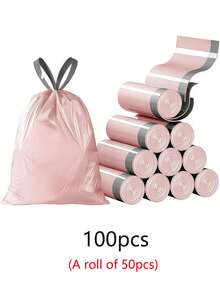 50pcs Multi-Purpose Heat-Resistant Kitchen Trash Bags Storage Bags Suitable For Home, Travel And Other Scenes - Multicolor - View 12