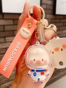 Authentic Cute Piglet Astronaut Delicate High-End Car Keychain, Backpack Pendant, Best Decorative Accessory Gift For Halloween, Birthday And Other Holidays - Multicolor - View 13