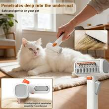 2-In-1 Cat Grooming Comb With Blade - Effortless Fur Removal For Cats & Dogs, Lockable Handle For Easy Use - Gravity 2-in-1 Detangling and Hair Removal Comb - View 6