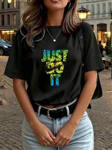 Women T-Shirts - Black - View 4