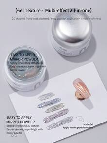 Gel constructor de carámbanos BAOSHIMAN sin necesidad de limpiar en frasco, gel de uñas multiusos para unir rhinestones, esculpir, aplicar polvo y modelado 3D - Multicolor - View 3