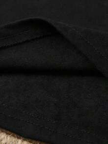 1 pieza de camiseta de algodón para mujer, diseño de corona brillante y diamantes, cuello redondo, manga corta, corte holgado informal, tallas S-5XL, ideal para celebraciones de cumpleaños, opciones de color negro/rosa, material cómodo de puro algodón, camiseta gráfica para mujer, 180g 100% algodón. - Negro - Ver 5