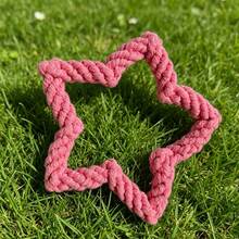 1Pc Star Shaped Dog Rope Chew Toy, Durable Five-Pointed Star Knot Toy For Aggressive Chewers, Tough Bite-Resistant Interactive Tug Of War Toy For Small/Medium Dogs, Teeth Cleaning & Boredom Relief Pet Training Toy - Multicolor - View 12