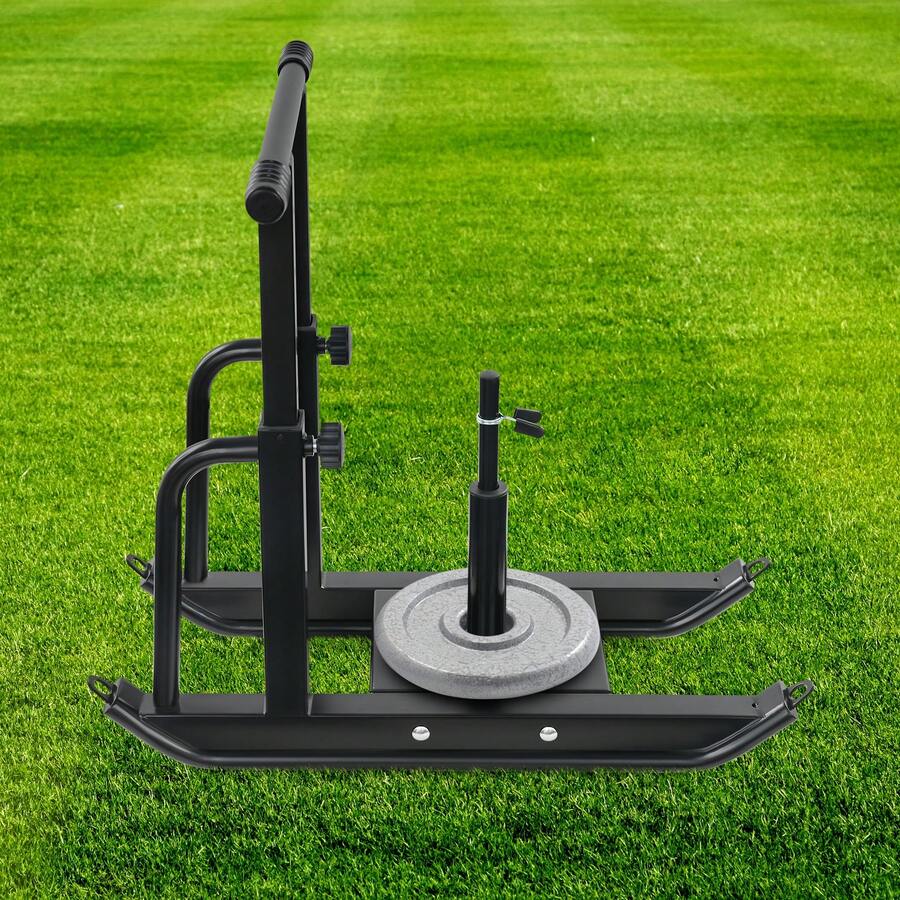 Fitness Sled With 5 Height Adjustable Levels, Black Weight Sled For Training, Weighted Training Sled For Homes, Gyms, Fitness Centers - A - View 1