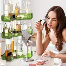Cutie și suport pentru depozitarea cosmeticelor - verde - Vizualizare 4