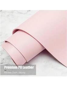 1pc 60cm/90cm Double-Sided Leather Mouse Pad Laptop Office Desk Mat Waterproof Leather Easy Clean Keyboard Mat Mouse Pad - Pink - View 4