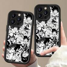 Funda para móvil con personajes de , compatible con Samsung, Apple, VIVO, OPPO, , ,  y Honor. Fabricada en TPU, ofrece protección contra golpes y caídas. Un regalo ideal para amigos y familiares. - Negro - Ver 3