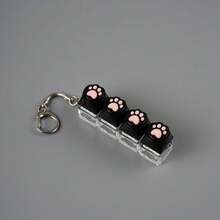 1pc Pressure Relief Cat Claw Keychain, Finger Toy, Mechanical Keyboard Switch Tester, Keychain, Desktop Decor, Phone Charm, Novelty Toy, Popular Stress Relief Toy - Multicolor - View 11
