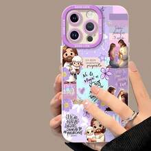 Jesús morado temas religiosos cristianos edificantes.funda de teléfono Fundas compatibles con ,Apple,VIVO,OPPO,,, y Honor.Fabricadas en silicona TPU,ofrecen protección contra golpes y caídas.regalos para mamá - Blanco - Ver 4