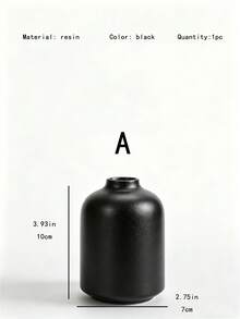 1個/3個組米色樹脂花瓶裝飾，現代波希米亞居家風格，創意書架、書桌裝飾花瓶，適用於裝飾餐桌、客廳、書房、走廊和臥室，適合情侶、畢業、婚禮和節日裝飾的理想禮物 - 黑色 - 查看 9