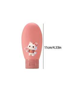 Cute Cat Pattern Travel Squeeze Bottle Set, Refillable Cosmetic Containers, Portable Shampoo, Lotion, Shower Gel Bottles With Funnel, Soft Squeeze Bottles In Multiple Colors, Suitable For Women Business Travel, Vacation, Fitness, Outdoor Use, Lightweight And Easy To Carry, Perfect For Storing Liquid Cosmetics - Multicolor - View 11