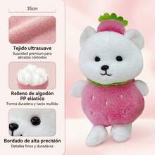 Peluche de Perrito en Disfraz de Aguacate - 30cm | Juguete Suave y Bonito para Decoración Muñecas de moda para niños. Juguetes y Juegos/Muñecas y Juguetes de Peluche para Niños/juguetes de muñecas para niños/Muñecas de moda para niños uguetes y Juegos/Muñecas y Juguetes de Peluche para Niños/Juguetes de peluche y peluches para niños/Otros juguetes de peluche para niños Animales de peluche plush Juguete Suave y Acogedor Ideal para Decorar tu Habitación, Regalar en Cumpleaños, Día de la Madre, Compañero de Sueño para Niños y Adultos que Buscan Consuelo, Perfecto para Picnics en el Parque, Viajes Cortos, Sesiones de Fotos y Momentos de Relax en Casa, Diseño Encantador con Textura Peluda que Brinda Calidez y Abrazo Inmediato, Elemento Decorativo para Dormitorios, Salas, Espacios Infantiles y Rincones de Lectura, Regalo Original para Amantes de los Animales, el Estilo Kawaii y Detalles Únicos, Ideal para Coleccionistas de Peluches y Personas que Buscan Compañía, - Rosa Fucsia - Ver 2