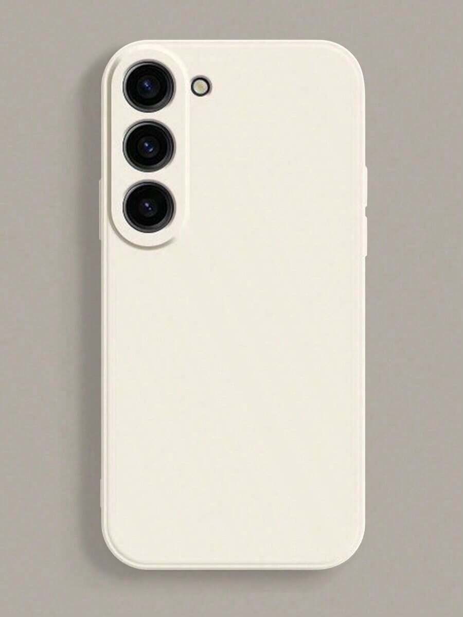 1 elegante funda para teléfono no incluye cordón ni soporte. Entrega local. Entrega a Funda no incluye cordón ni soporte. Teléfono minimalista, negro, sólido, material básico, funda para tel - Bajo 2 - Ver 1