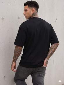OVERSIZED T-SHIRT - 黑色的.. - 查看 2