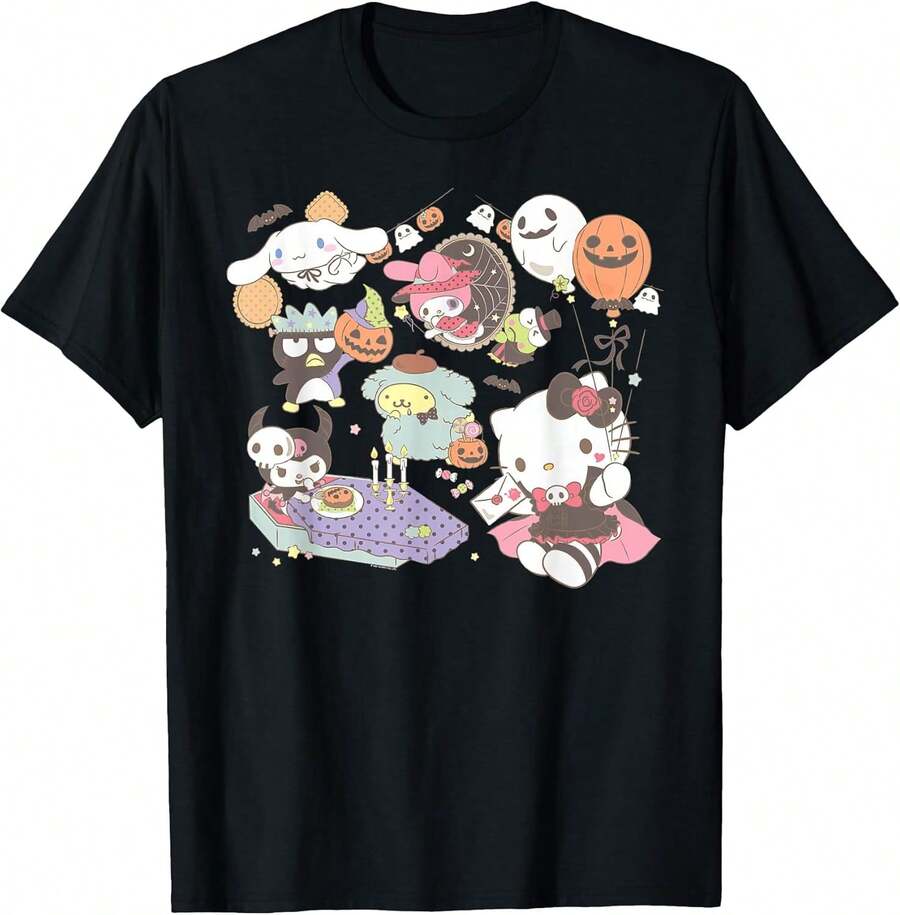 Character T-Shirt For Halloween Costumes - Black - View 1