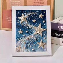 Kit per pittura a diamante 17x22cm - Notte stellata, arte fai-da-te, regalo per la decorazione della casa - Visualizzare 1