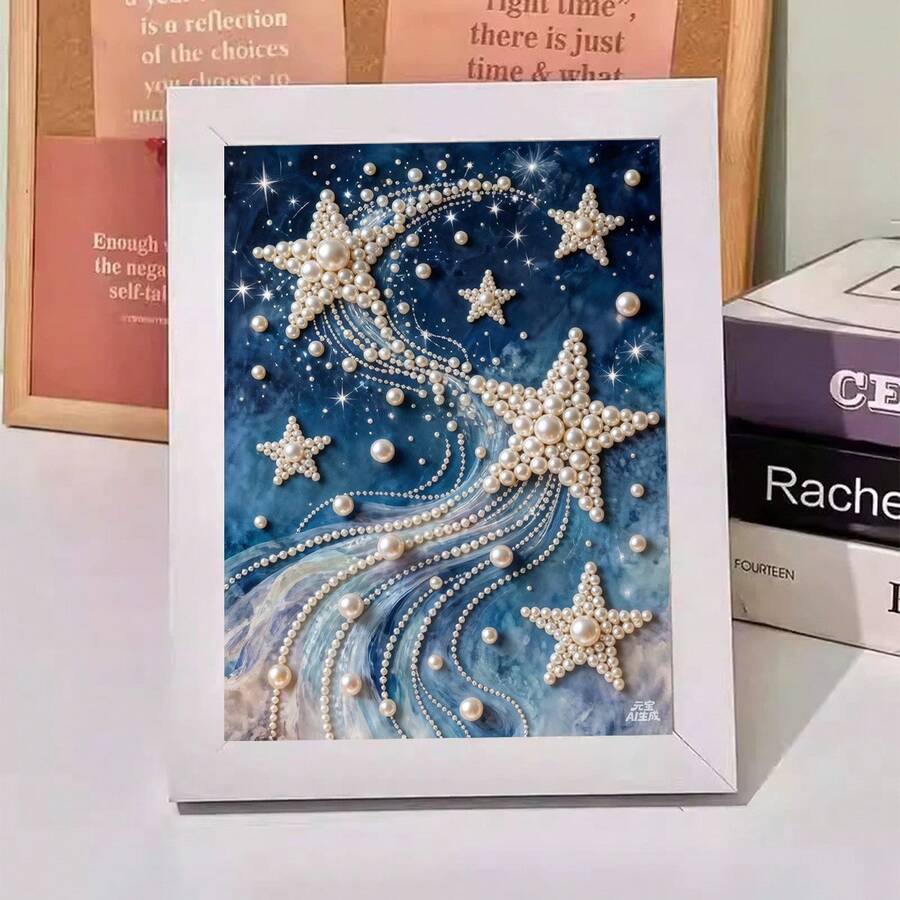 Kit per pittura a diamante 17x22cm - Notte stellata, arte fai-da-te, regalo per la decorazione della casa - Visualizzare 1
