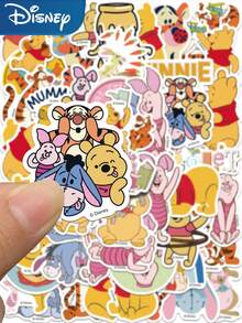 50 miếng dán hoạt hình Winnie the Pooh dễ thương của Disney dùng cho laptop, vali, ván trượt, sổ lưu niệm, đàn guitar, mũ bảo hiểm, graffiti, phong cách thẩm mỹ, quà tặng. - A - Xem 3