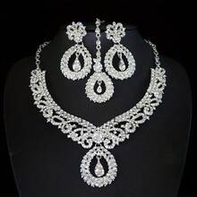 Vintage Rhinestone Inlaid, Suitable For Brides, Wedding, Banquet, Party Wear - Jewelry Set - View 9