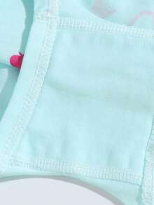 4pcs/Pack Girls' Soft Comfortable Cute Rainbow Butterfly Briefs - Multicolor - View 6