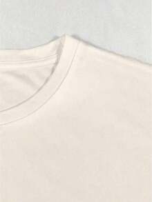 Camisetas de manga corta tallas grandes "Too Many Storms" - Beis - Ver 4