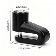 1pc Motorcycle/Bicycle Disc Brake Lock - Anti-Theft Manual Knob Lock, Suitable For Bicycle, Motorcycle, Electric Scooter, Tricycle, Corrosion-Resistant ABS/Zinc Alloy Material, Compact Design, Suitable For Urban Commuters - A - View 13