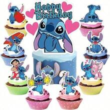 Hasbro 星际宝贝主题派对装饰套装，包括生日横幅、蛋糕装饰、卡通挂饰、蓝色主题生日场景用品 - 彩色 - 查看 5