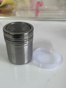 1pc Stainless Steel Powder Dispenser, Stainless Steel Powder Dispenser For Sugar Powder, Fine Mesh Design For Precise Spraying Of Cocoa Powder, Cinnamon Powder And Coffee Powder - Easy To Clean Structure Suitable For Home Baking, Restaurants And Cafes, Durable Metal Kitchen Tool, Essential For Cafes, Easy To Clean Material, Suitable For Pastry And Bakery Use, Colors And Styles Randomly Available - Multicolor - View 14