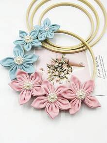 6pcs Bamboo-Style Craft Rings, Includes 15.5/19.5/23cm Multiple Sizes, Waterproof Reinforced Sturdy Structure, Lightweight Reusable Circular Frames, Suitable For Classroom DIY Projects, Dreamcatcher Handmade Crafts, Rope Weaving, Floral Art, Fabric Wrapping - Imitation Bamboo Single Ring - View 2