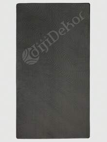Waschbarer rutschfester dekorativer dünner Teppich ohne Quasten, geeignet für Wohnzimmer, Küche, Flur, Badezimmer, Größe 40x60 - 200x900 cm - Dunkelgrau - Übersicht 2