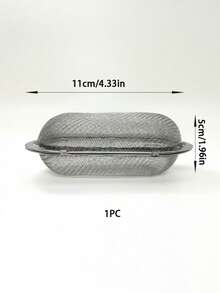 Reusable Stainless Steel Spice & Hot Pot Seasoning Filter, Kitchen, Kitchenware, Holiday, Beach, Party, Travel, Food, Cooking, Camping - Silver - View 9