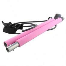 Portable Pilates Bar Workout Set For Home Gym, 92cm Iron Yoga Stick With 77cm Resistance Bands For Full Body Strength - Random Color - View 4