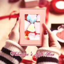 5/30pcs Mini Kraft Paper Boxes With Window, Suitable For Homemade Soap, Small Paper Gift Boxes For Candy, Cookies, Party Favors, Mother's Day - Pink - View 5