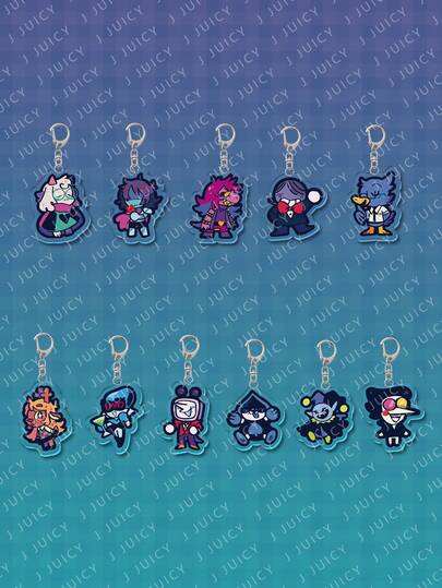 1pc Acrylic Cute DTR Anime Character Themed Pendant Charm, Backpack Decor/Bag Accessory/Schoolbag Accessory/Wallet Pendant, Gift For Friends