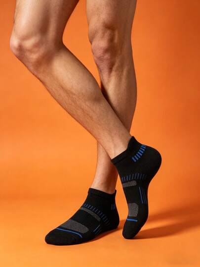 Men's No Show Athletic Socks Performance Cushioned Running Socks Low Cut Sports Socks With Arch Support Reinforced Heel For Gym Training Workout