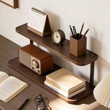 Vintage-Style High-Quality Storage Rack | 2-In-1 Kitchen Cup Holder + Desk Organizer, Combining Aesthetics And Practicality, Layered Design, Scientific Zoning Storage, Bid Farewell To Messy Desktops. Can Hold Books, Stationery, Cosmetics, Tableware, Kitchen Cup Rack, Desk Organizer, Keeps Small Spaces Tidy! - A - View 1