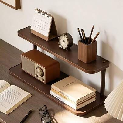 Kệ đựng đồ phong cách cổ điển chất lượng cao | 2 trong 1: Giá đựng cốc nhà bếp + Khay đựng đồ trên bàn làm việc, kết hợp tính thẩm mỹ và tính thực dụng, thiết kế nhiều tầng, phân vùng lưu trữ khoa học, tạm biệt bàn làm việc bừa bộn. Có thể đựng sách, văn phòng phẩm, mỹ phẩm, bát đĩa, giá đựng cốc nhà bếp, khay đựng đồ trên bàn làm việc, giúp không gian nhỏ gọn gàng!